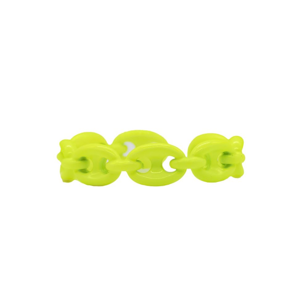 Lime Green Colorful Enamel Ring